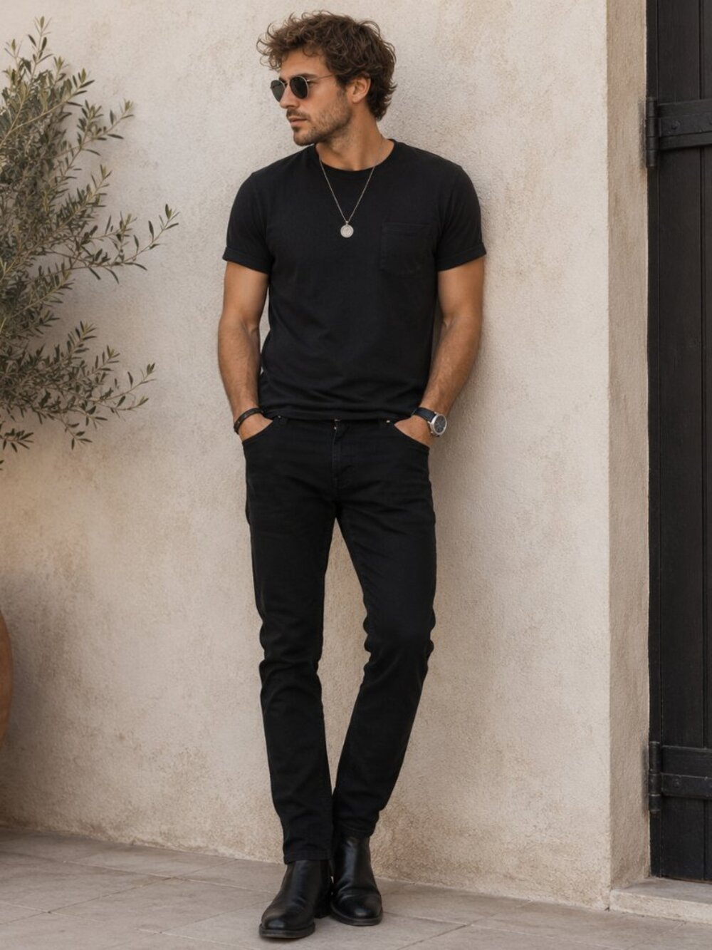 Scott James Jeans 30x30 Black Slim Fit Stretch Denim Casual Modern Men's‎